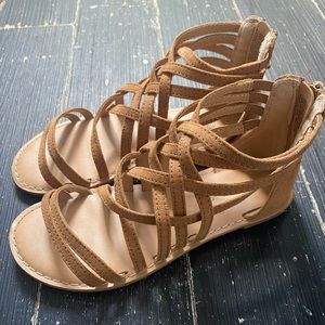 Girls Cat & Jack Tan Ankle Strap Sandals!!
